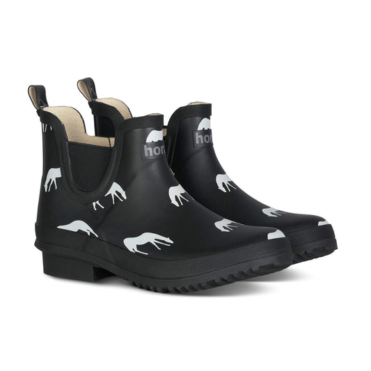 Horze Billie Women's Rubber Jodhpur Boots with Print