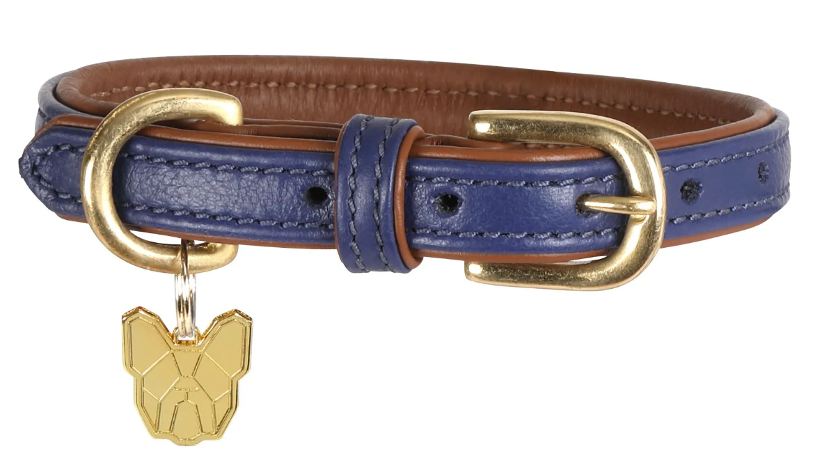 Digby & Fox Padded Leather Dog Collar**