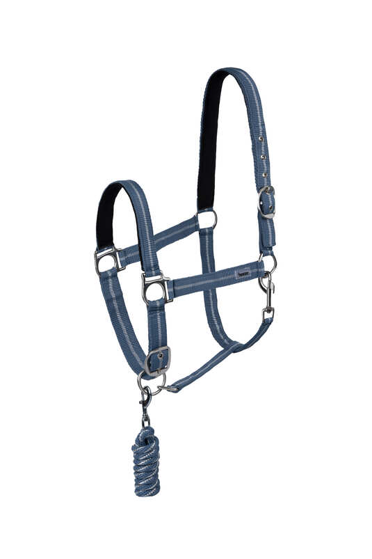 Horze Halter & Lead Set with Metallic Stripe